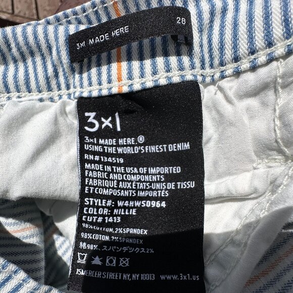3x1 NYC Austin Crop Jean in Nillie Stripe High-Rise - Picture 12 of 12